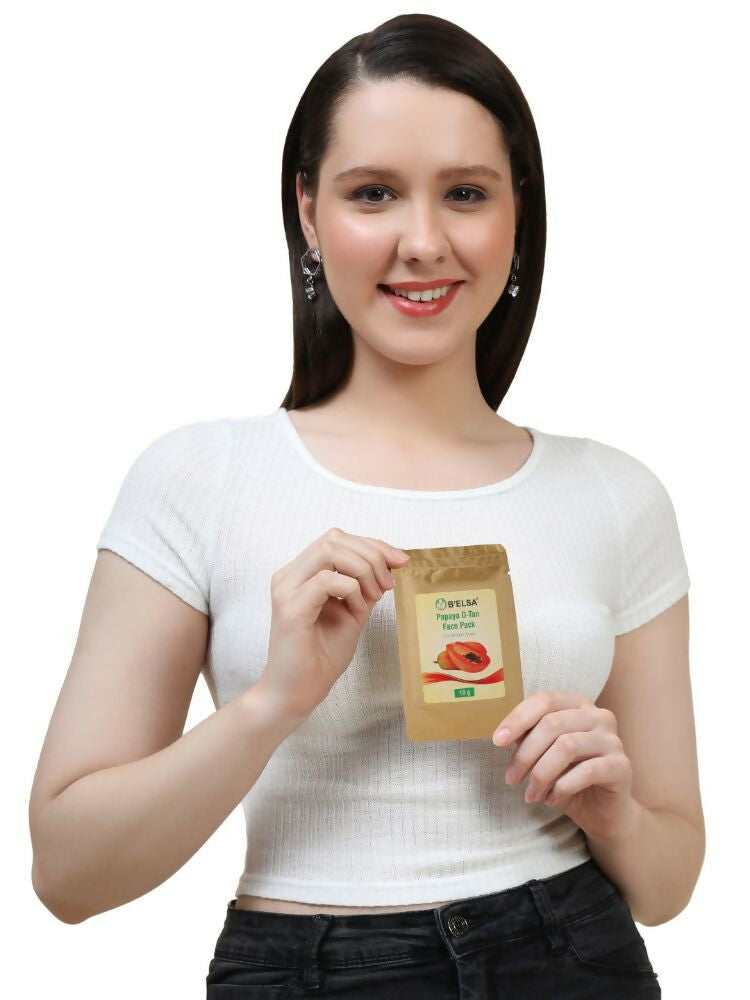 Belsa Herbals Organic Papaya D-Tan Face Pack | Grocsy