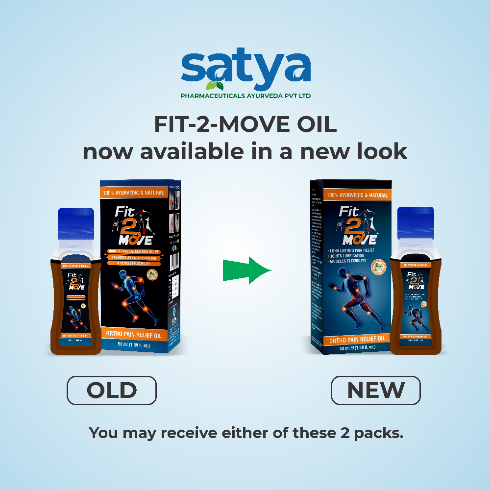 Satya Pharmaceuticals Ayurveda Fit-2 Move Ortho Pain Relief Oil | Grocsy