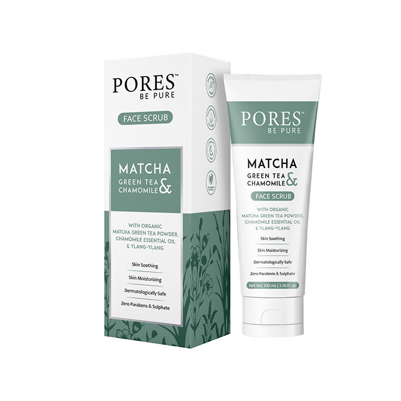Pores Be Pure Matcha Green Tea Gel Face Scrub | Grocsy