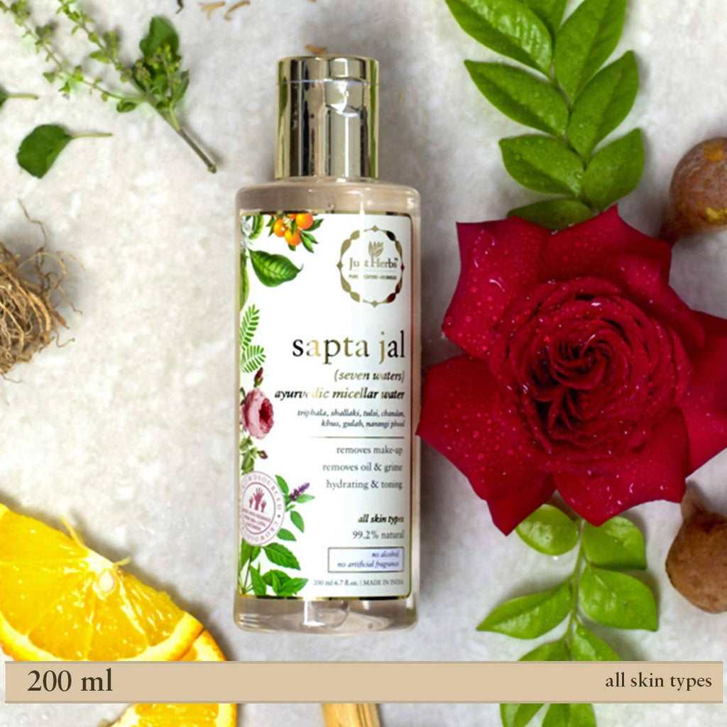 Just Herbs Sapta Jal Ayurvedic Micellar Water | Grocsy