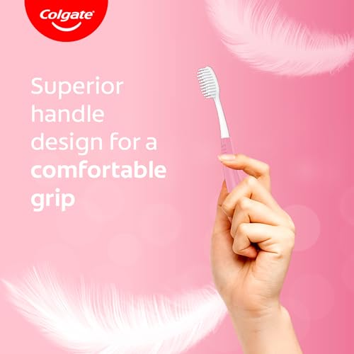 Colgate Gentle Sensitive Care Ultra Soft Bristles Manual Toothbrush for Adult Combo Pack Offer,Multicolor- 5Pcs | Grocsy