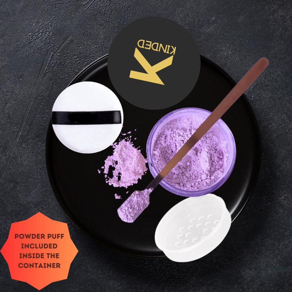 KINDED Setting Loose Powder with Puff - Violet Purple | Grocsy