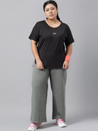MKH Plus Size Drop Shoulder Sleeves Dri FIT Relaxed Fit Sports T-shirt | Grocsy