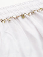 TAG 7 Women Elasticated Flared Ethnic Palazzos | Grocsy