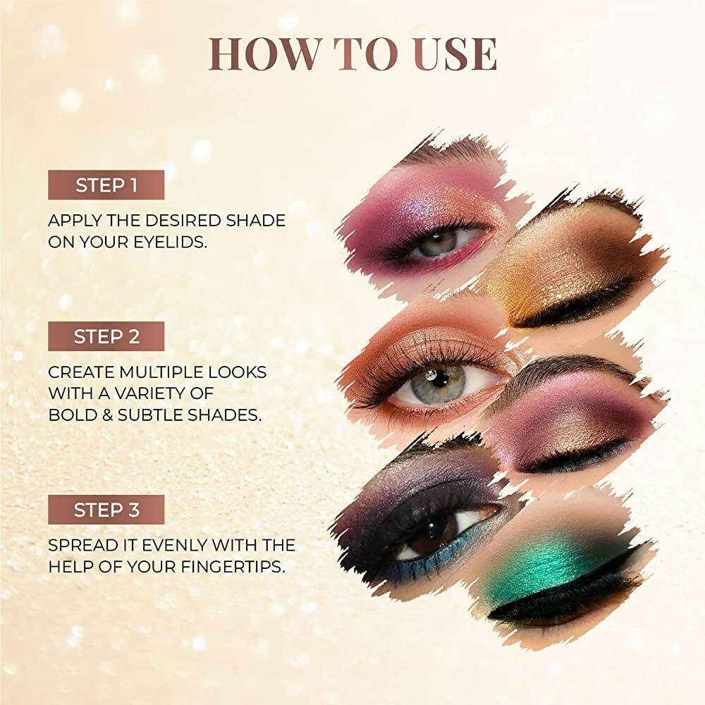 Just Herbs 8 In 1 Eye Shadow Lidsticks Highly-Pigmented Long-Lasting Smudge-Proof - Herbi-Wore | Grocsy