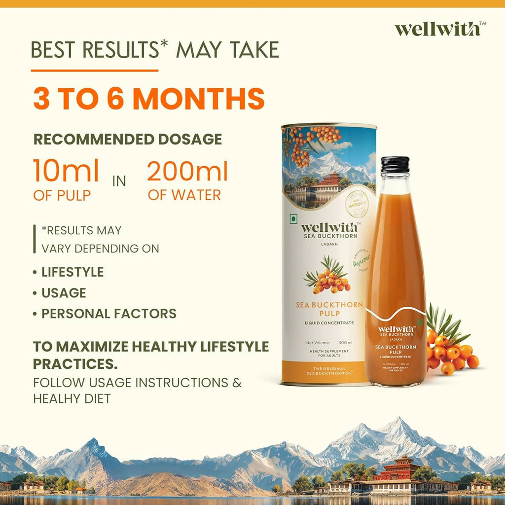 Wellwith Himalayan Sea Buckthorn Pulp | Grocsy