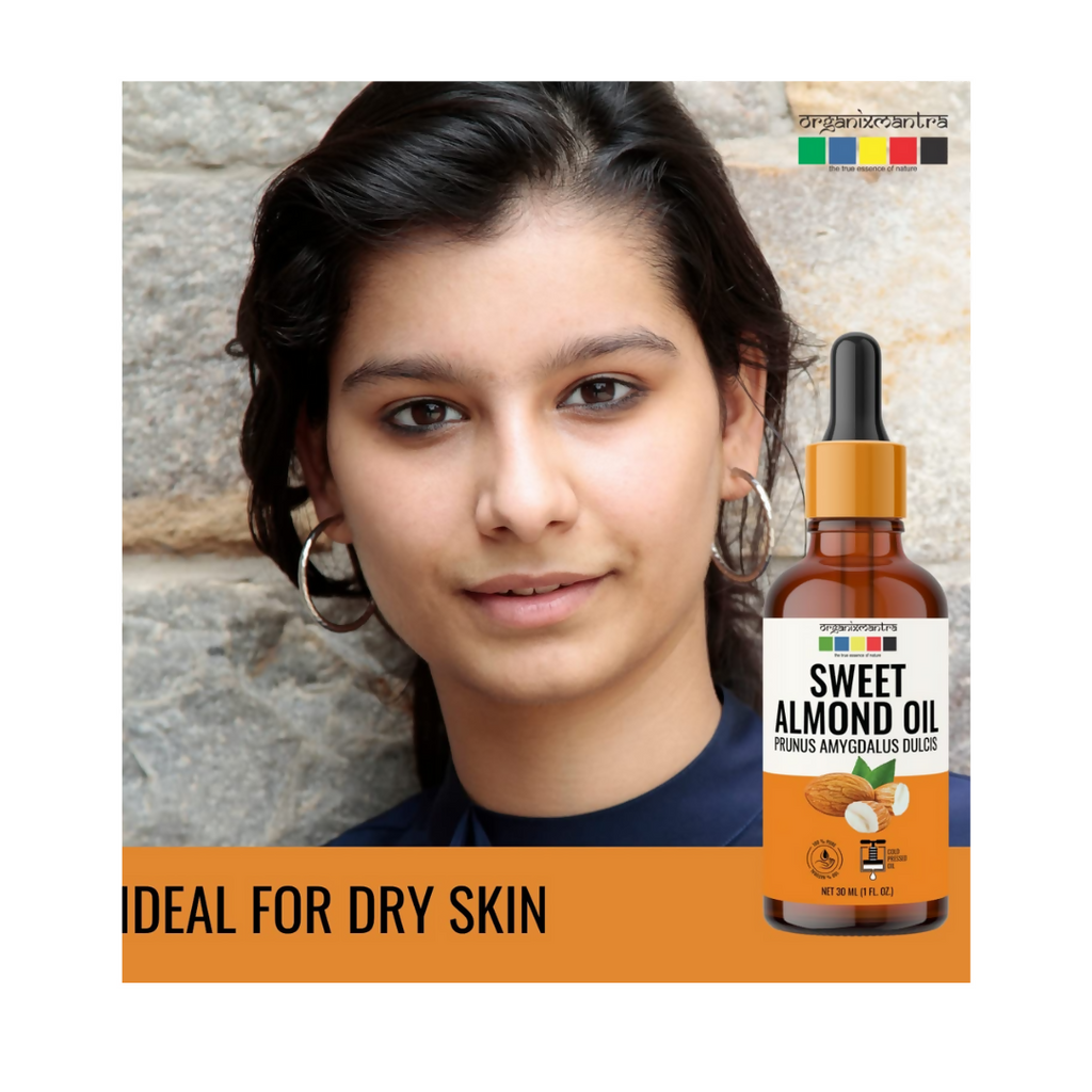 Organix Mantra Sweet Almond Body Oil for Hair & Face Nourishment | Grocsy