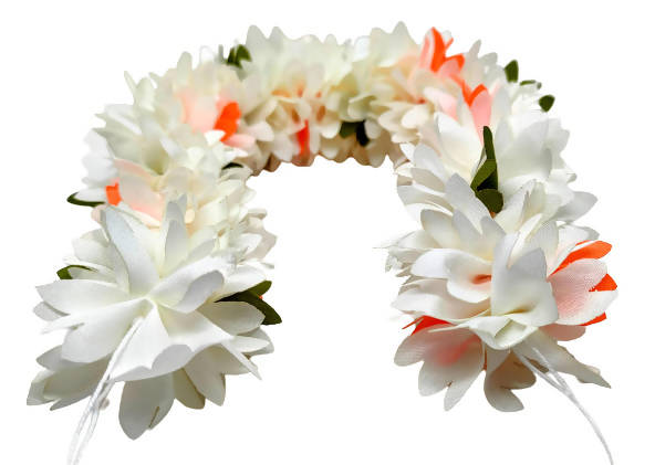 White Fabric Gajra | Grocsy