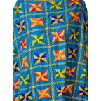 SWI Stylish Women's Embroidered Phulkari Chiffon Turquoise Dupatta | Grocsy