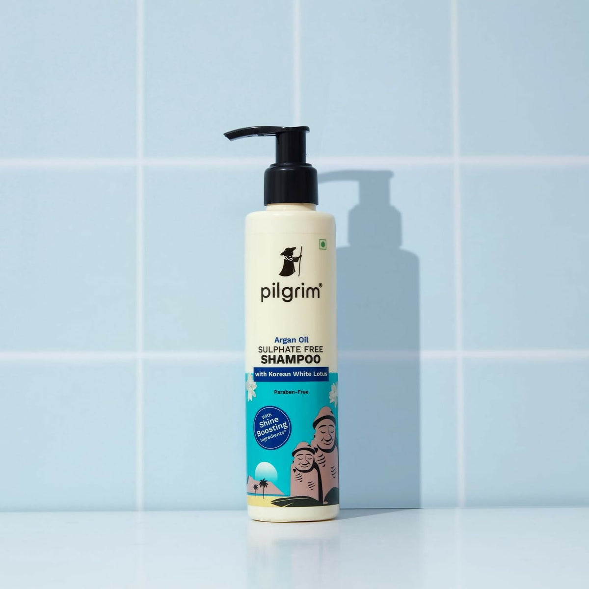 Pilgrim Mild Sulphate Free Shampoo (Argan Oil) For Dry Frizzy Hair - Korean Beauty Secrets (Shampoo) | Grocsy