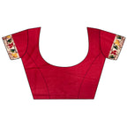 Joban Fashion Red Paithani Soft Silk Meenakari Saree | Grocsy