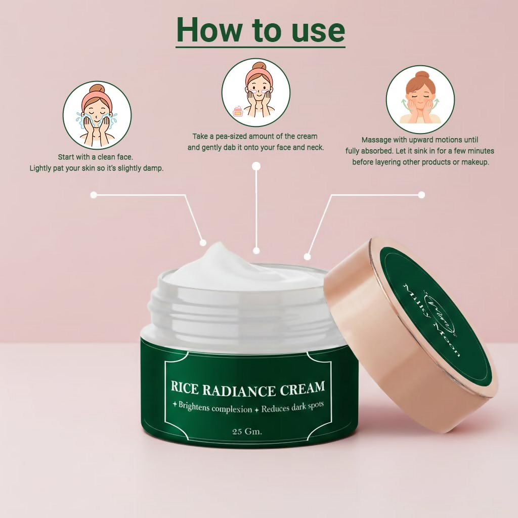 Milky Moon Rice Radiance Cream for Reduces Dark Spots & Brightens Complexion | Grocsy