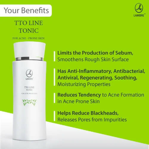 Lambre TTO Line Tonic Toner For Acne Prone Skin | Grocsy