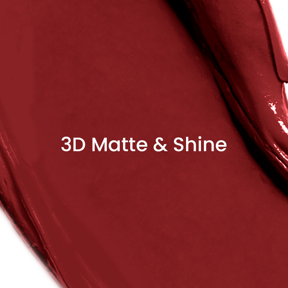Lakme Unreal 3D Slim Bullet Lipstick, For Glamorous Lips With Added Dimension, Matte, Wine Flair | Grocsy