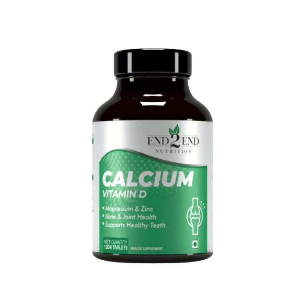 End2End Nutrition Calcium Vitamin D Tablets | Grocsy