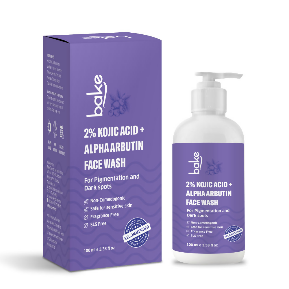 Bake 2% Kojic Acid Face Wash With Alpha Arbutin | Grocsy
