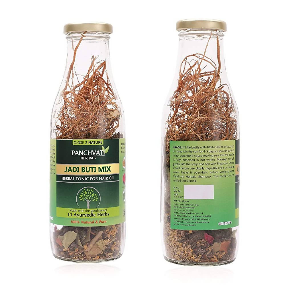 Panchvati Herbals Jadi Buti Mix Herbal Tonic For Hair Oil | Grocsy