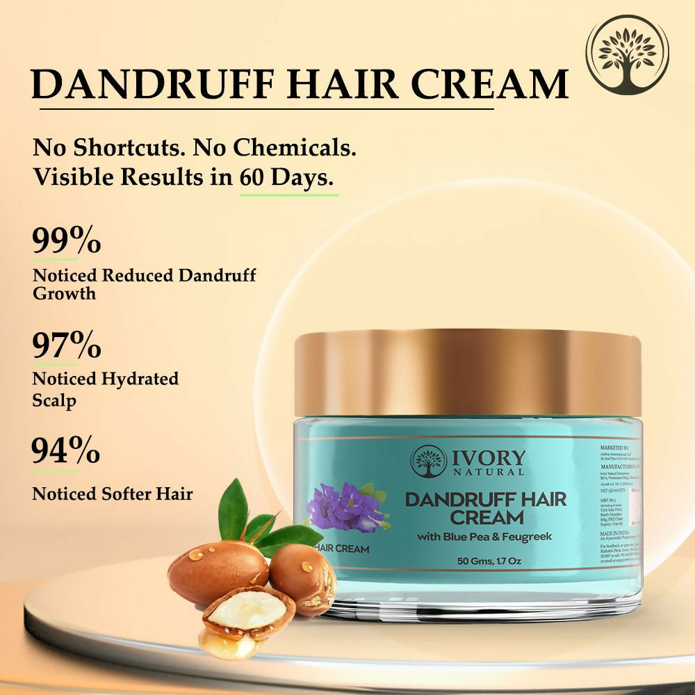 Ivory Natural Dandruff Hair Cream For Dandruff, And Nourishing Dry Scalp | Grocsy