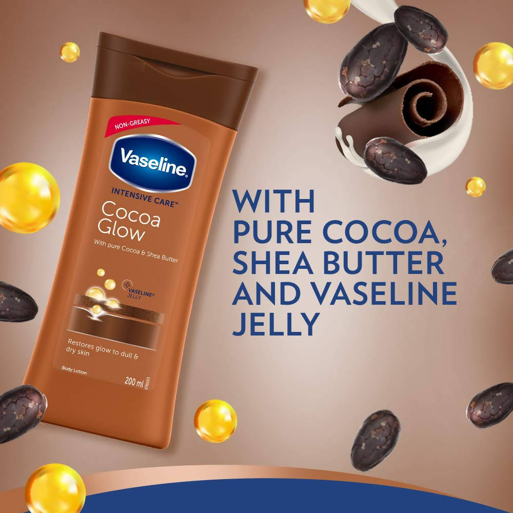 Vaseline Intensive Care Cocoa Glow Body Lotion | Grocsy