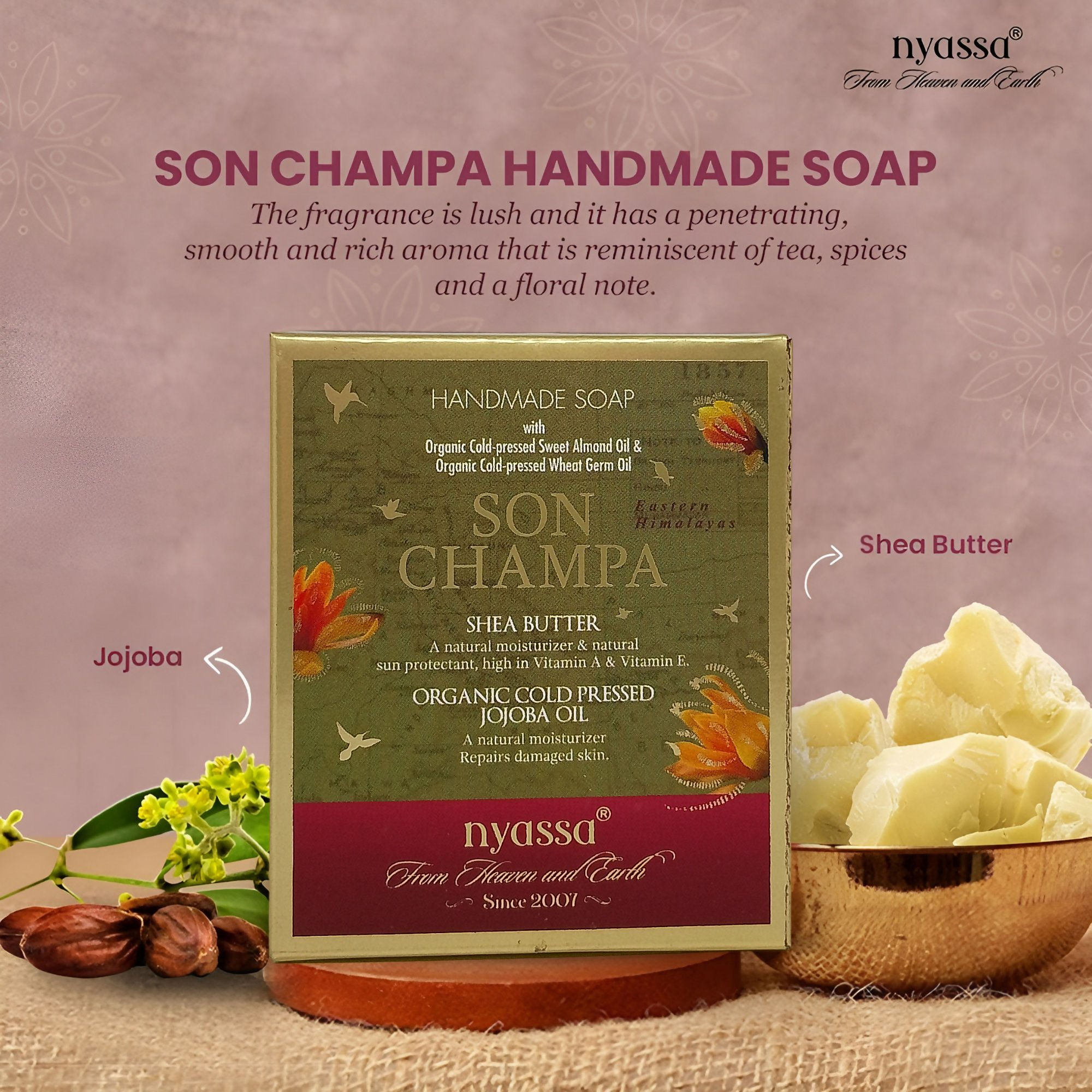 Nyassa Son Champa Handmade Soap | Grocsy