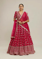 Lehenga Mart Designer Indian Wedding Lehenga Choli-Pink | Grocsy