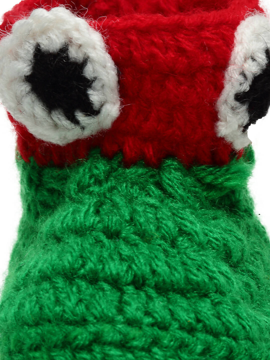 Chutput Kids Woollen Hand Knitted Superhero Detailed Booties - Green | Grocsy