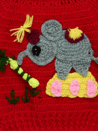 Chutput Kids Woollen Hand Knitted Jumbo Sweater - Red | Grocsy
