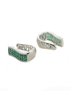 Green Hoops Earrings- Ruby Raang | Grocsy