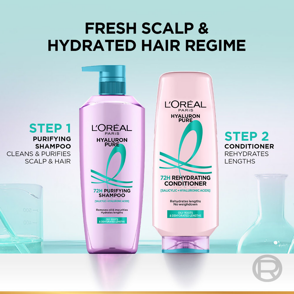 L'Oreal Paris Hyaluron Pure 72H Rehydrating Conditioner | Grocsy