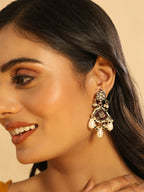 Nuyug 22K Gold Plated Ruby Grace Earrings | Grocsy