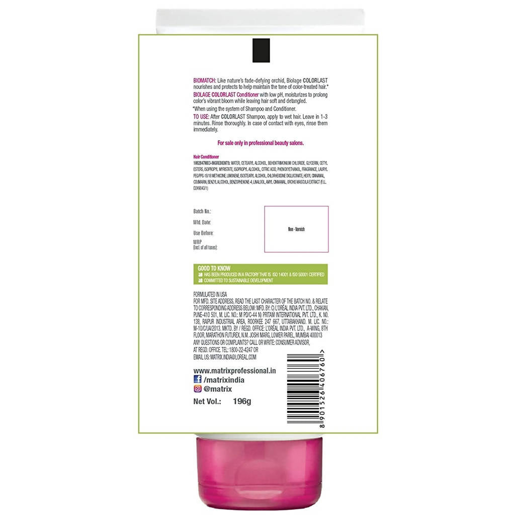 Matrix Biolage Colorlast Color Orchid Conditioner | Grocsy