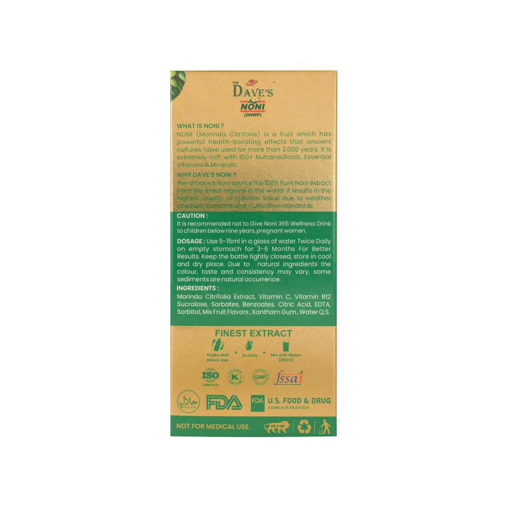 The Dave's Noni Natural & Organic 365 Immunity booster Juice (Noni Juice) | Grocsy