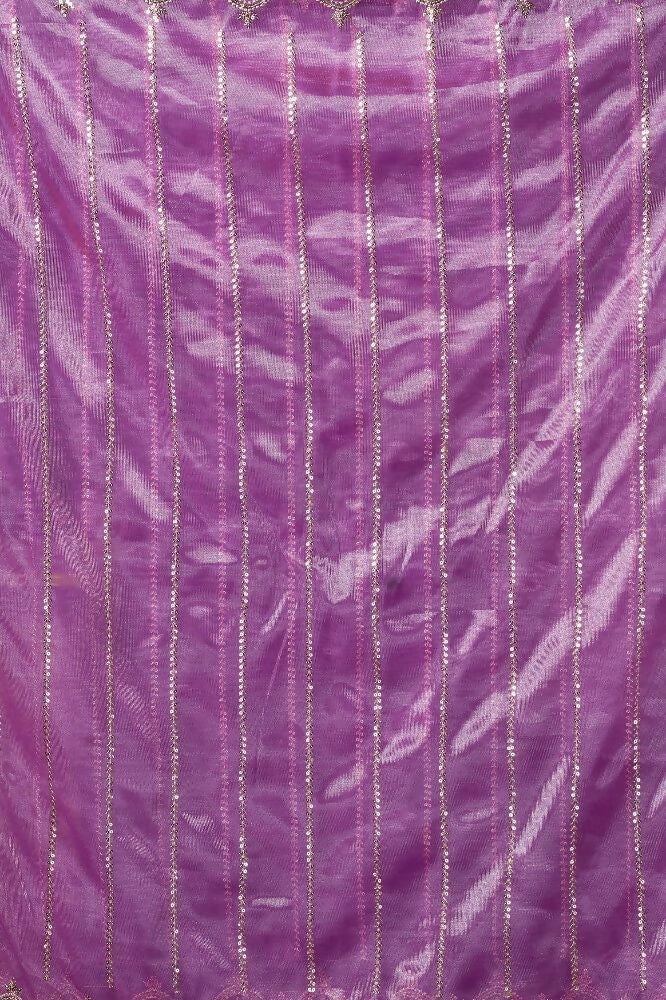 Joban Fashion Lavender Net Party Wear Sarees | Grocsy
