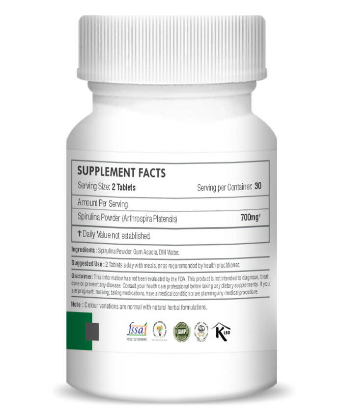 H&C Herbal Spirulina Tablets | Grocsy