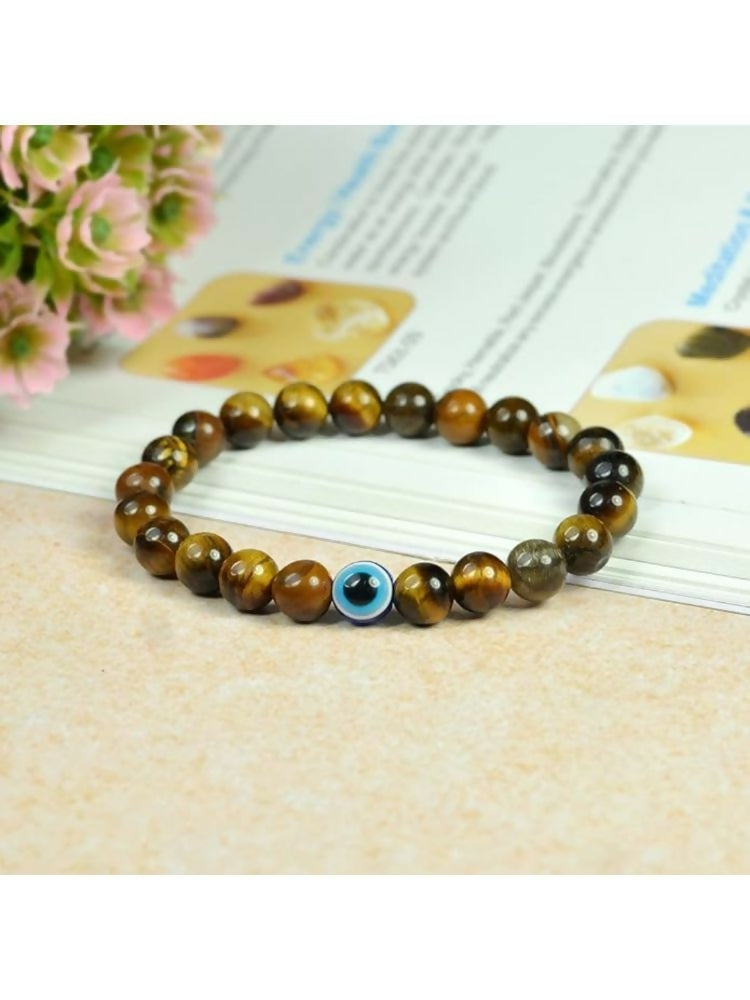 NVR Natural Round Tiger Eye Bracelet