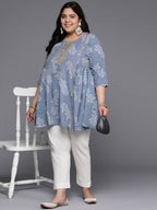 Ahalyaa Women's Traditional wear Tunic - Grey | Grocsy