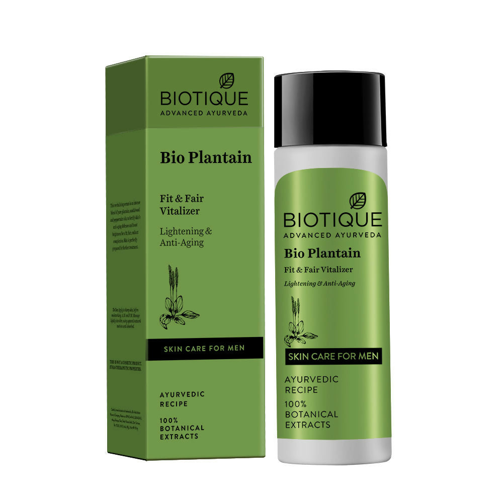 Biotique Bio Plantain Fit & Fair Vitalizer Lightening & Anit-Aging Skin Care | Grocsy