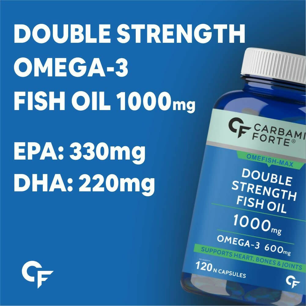 Carbamide Forte Double Strength Fish Oil Capsules | Grocsy