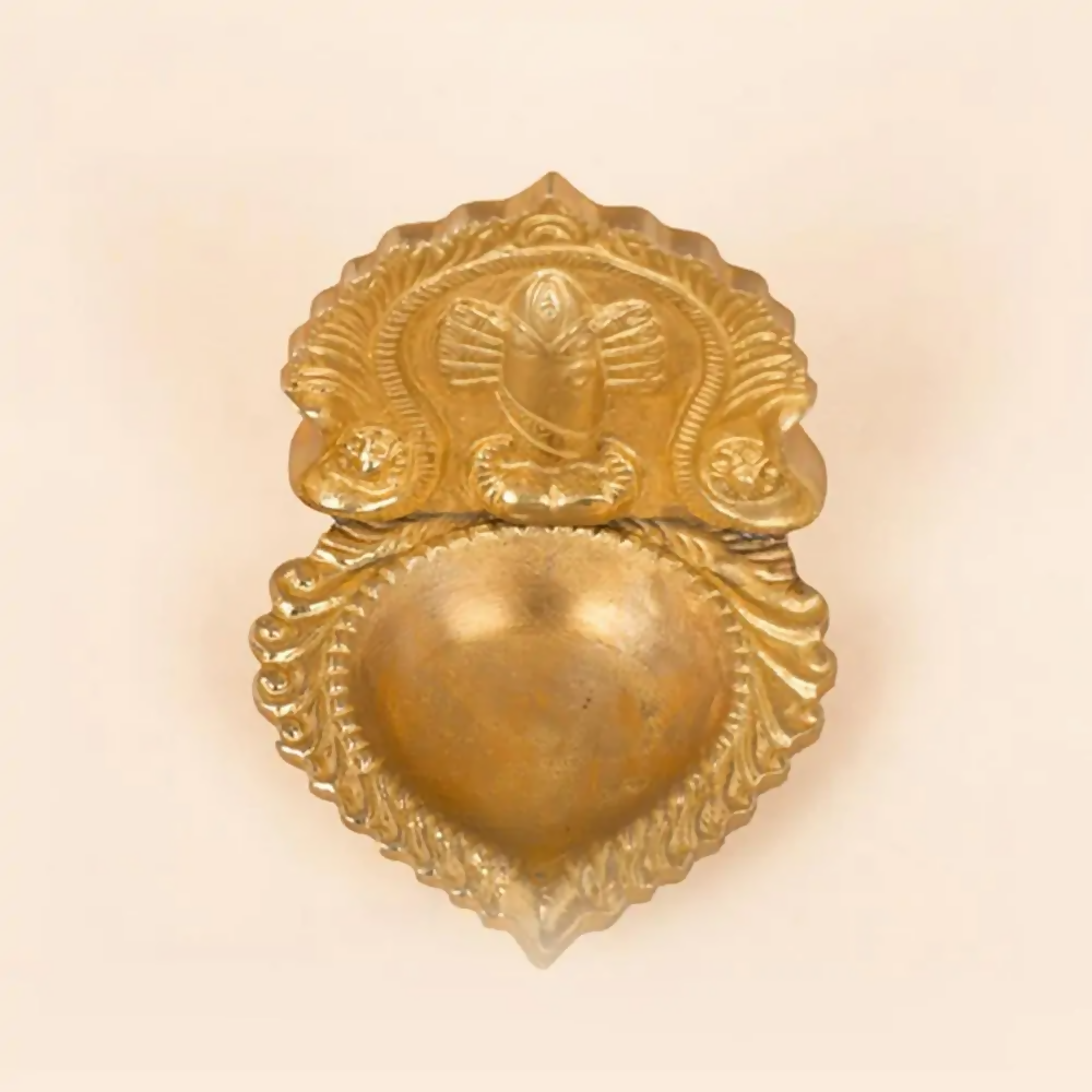 Isha Life Linga Bhairavi Brass Lamp | Grocsy