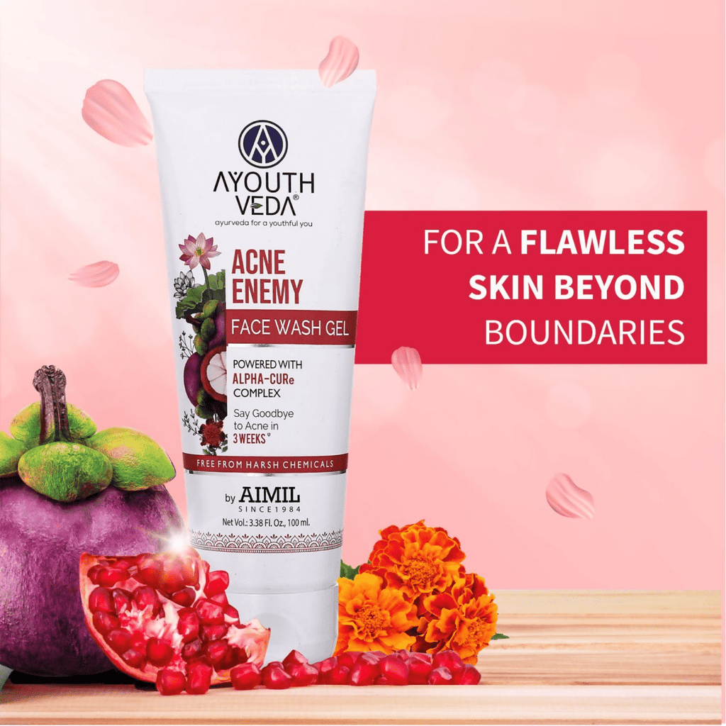Ayouthveda Acne Enemy Face Wash Gel | Grocsy