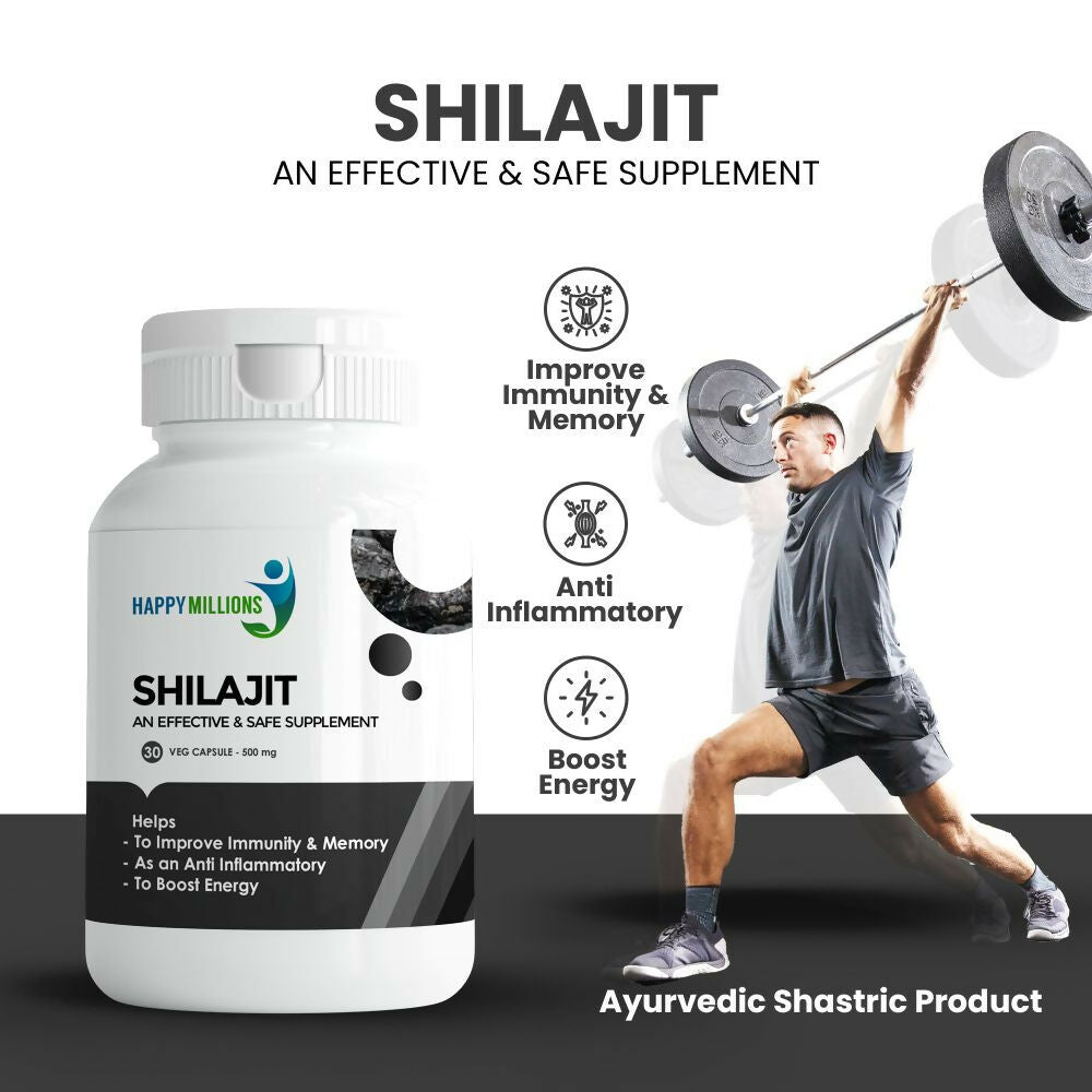 HappyMillions SJ Capsules ?Herbal Wellness Supplement for Vitality | Grocsy