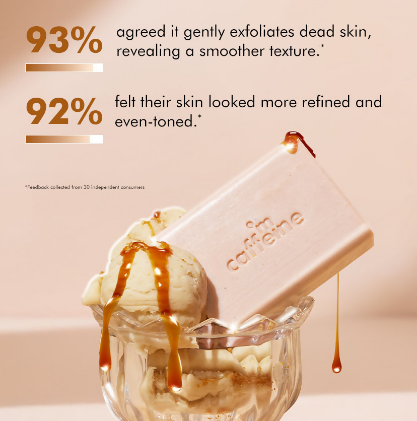 mCaffeine Caramel Crunch Exfoliating Soap | Grocsy