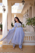 Teeya Creation Womens New Stylish Mul Chanderi With Rich Mirror Lace Work Kurta Set | Grocsy