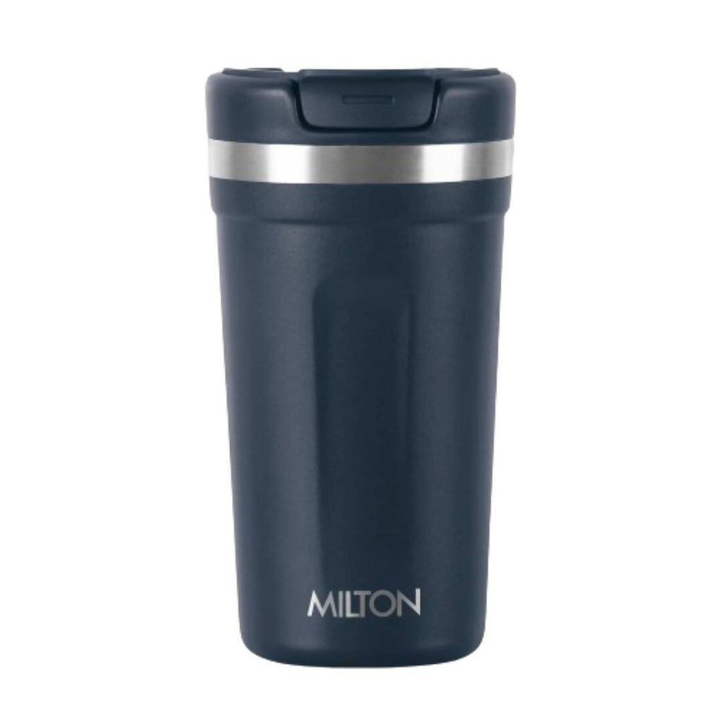 Milton Corral Thermosteel Insulated Coffee Mug Tumbler - 400ml (Navy Blue) | Grocsy