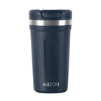 Milton Corral Thermosteel Insulated Coffee Mug Tumbler - 400ml (Navy Blue) | Grocsy