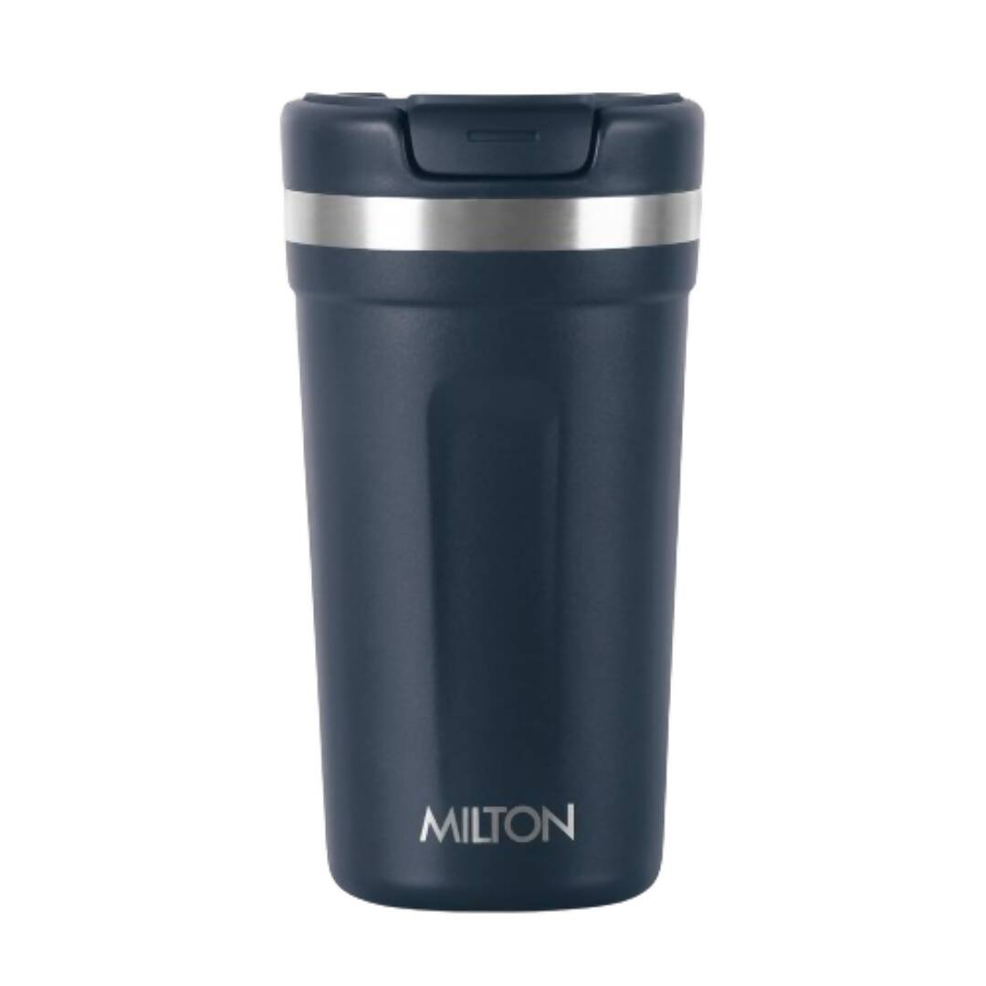 Milton Corral Thermosteel Insulated Coffee Mug Tumbler - 400ml (Navy Blue) | Grocsy