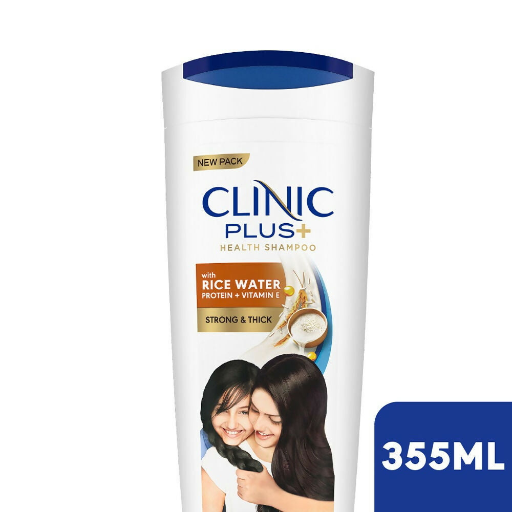 Clinic Plus With Rice Water Protein + Vitamin-E Strong & Thick Shampoo | Grocsy