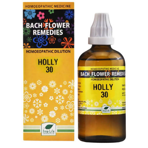 New Life Homeopathy Bach Flower Remedies Holly Dilution | Grocsy
