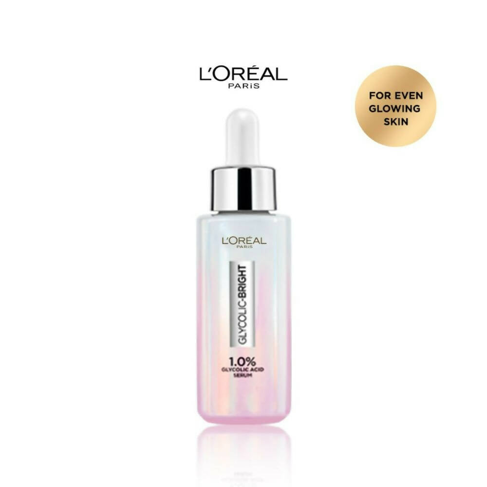L'Oreal Paris Glycolic Bright 8% [Melasyl + Niacinamide] Face Serum For Brightening Dark Spots | Grocsy