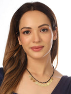 NVR Women Ethnic Gold-Polished Beaded Mangalsutra | Grocsy